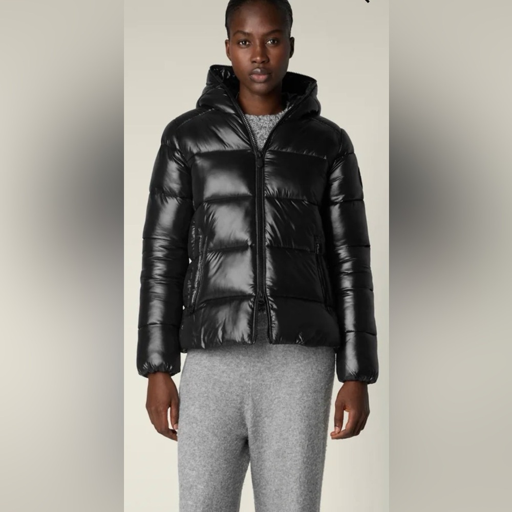 SAVE THE DUCK Black Puffer Jacket size small